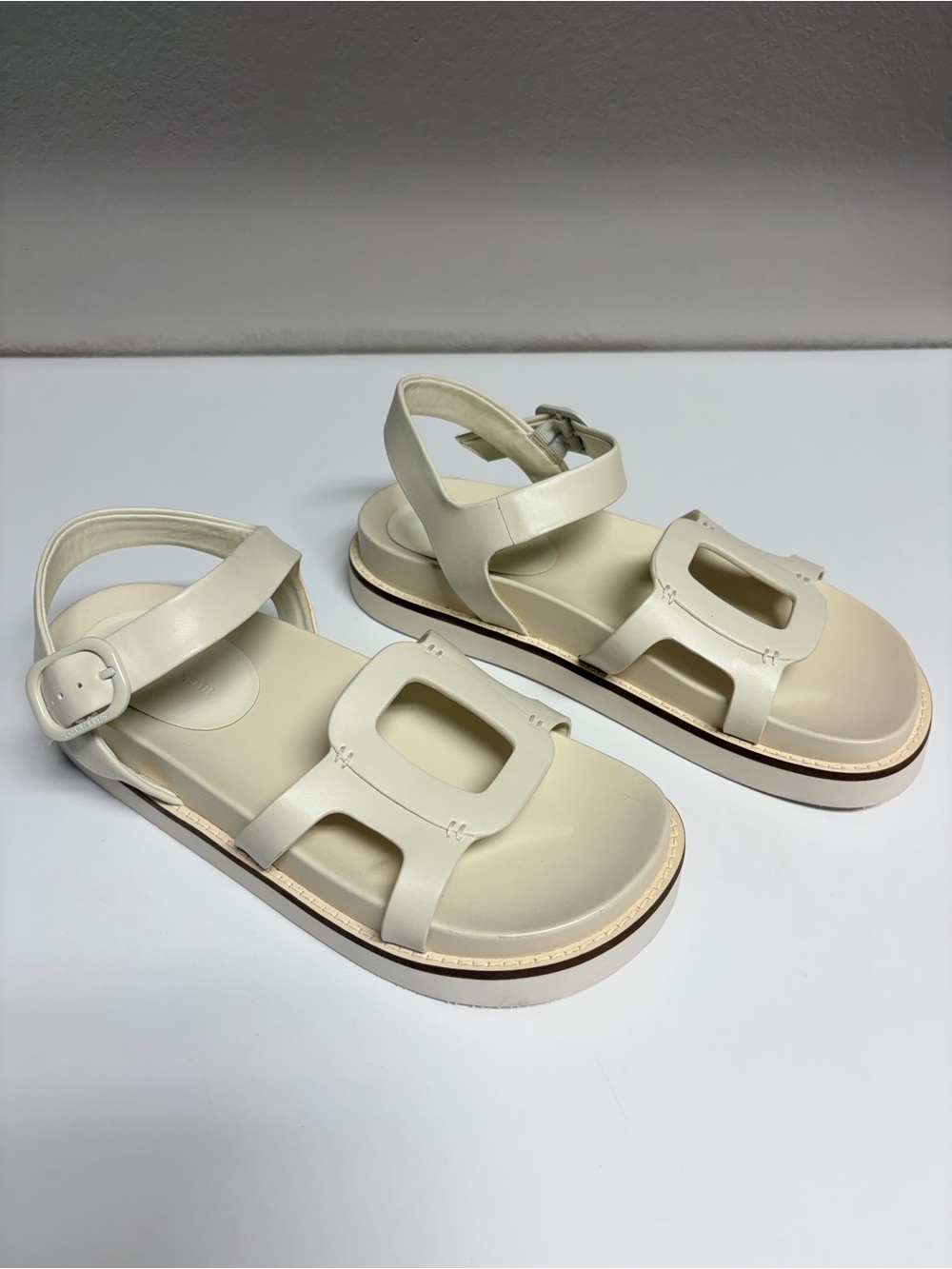 Charles and Keith Easley Cut-Out Buckled Sandals, size 38